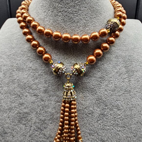 Heidi Daus Magnetic Gold Pearl Jewelry Set - Picture 7 of 16